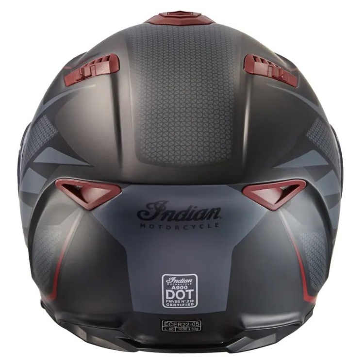 Indian Motorcycle Full Face Matte Sport Helmet-Black